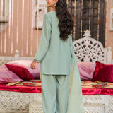 Embellished Kameez, Separate Sleeves & Trousers (GPW-S1132)