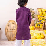 Purple Embroidery Kurta (MSKZ-31)