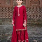 Embellished Kameez Gharara & Dupatta (GPW-1180)