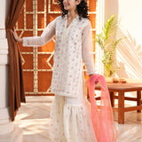 Embellished Kameez, Gharara & Dupatta (GPW-1066)