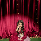 Embroidered Kali Dar With Straight Pants (EFW-17)