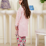 Emb Kameez With Printed Shalwar (DGKS-232)
