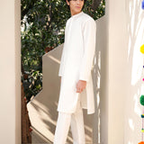 White Embroidery Kurta (MSKZ-030)