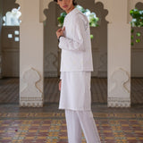 Embroidered Waistcoat, Kurta & Trousers (MSFBSKW-952)