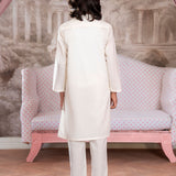 Boys Off-White Kurta Trousers Set (MSKZBS-05)