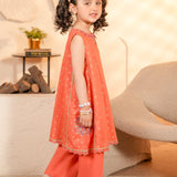 Embroidered Kurti With Shalwar & Separate Sleeves (RGKS-42)