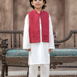 Embroidered Waistcoat (Emb Color Option)And Emb Inner( Shirt And Trousers) (FBKSW2-02A)
