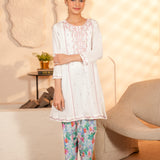 Embroidered Kameez With Printed Shalwar (DGKS-224)