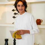 White Kurta & Shalwar (MSKZS-18)