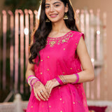 Embellished Kameez, Separate Sleeves & Trousers (GPW-S1136)