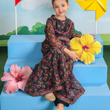 Embroidered Frock With Slip And Trouser (DGFS-45)