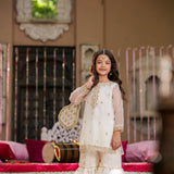 Embellished Kameez, Gharara & Dupatta (GPW-1110)
