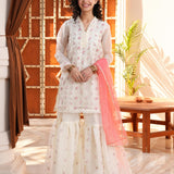 Embellished Kameez, Gharara & Dupatta (GPW-1066)