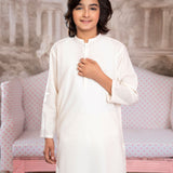 Boys Off-White Kurta Trousers Set (MSKZBS-05)
