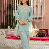 Embellished Kameez, Separate Sleeves & Trousers (GPW-S1132)