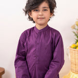 Purple Embroidery Kurta (MSKZ-31)