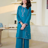 Embroidered Rangeen Kurti & Trouser (RGKS-52)