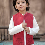 Embroidered Waistcoat (Emb Color Option)And Emb Inner( Shirt And Trousers) (FBKSW2-02A)