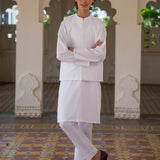 Embroidered Waistcoat, Kurta & Trousers (MSFBSKW-952)