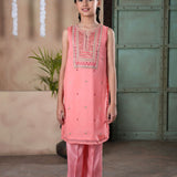 Embellished Kameez With Separate Sleeves & Trousers (GPW-1088)