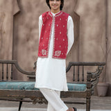Embroidered Waistcoat And Emb Inner (Shirt And Trousers) (FBKSW2-02)