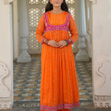 Embellished Jacket Attached With Flared Kameez & Trousers (GPW-S1196)