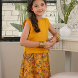 Embroidered Top With Lehenga (DGFS-14)