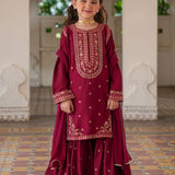 Embellished Kameez, Gharara And Dupatta (GPW-S1189)