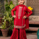 Embellished Kameez, Gharara & Dupatta (GPW-1111)