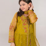 Embroidered Angrakha With High Waisted Lehenga And Dupatta. (EFW-03)