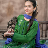 Embroidered Long Shirt With Bootcut Pants (GPW2-05)