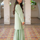 Embellished Kameez Gharara & Dupatta (GPW-S1184)