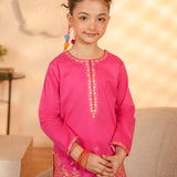 Embroidered Shirt And Gharara (DGKS-216)