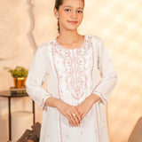 Embroidered Kameez With Printed Shalwar (DGKS-224)