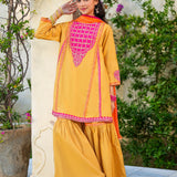 Embellished Kameez Gharara & Dupatta (GPW-1181)
