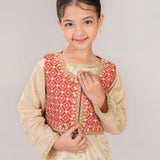 Print Embroidered Koti With Loose Shalwar And Kameez. (EFW-13)