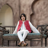 Embroidered Waistcoat And Emb Inner (Shirt And Trousers) (FBKSW2-02)