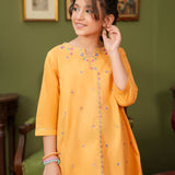 Embroidered Rangeen Kurti With Shalwar (RGKS-36)