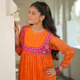 Embellished Jacket Attached With Flared Kameez & Trousers (GPW-S1196)