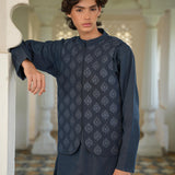 Embroidered Waistcoat With Kurta & Trousers (MSFBSKW-953)