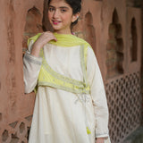 Emb Kotti/Flared Panel Frock/Loose Trouser & Dupatta (GPW2-20)