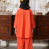 Embroidered Rangeen Kurti With Trousers (RGKSM-03)