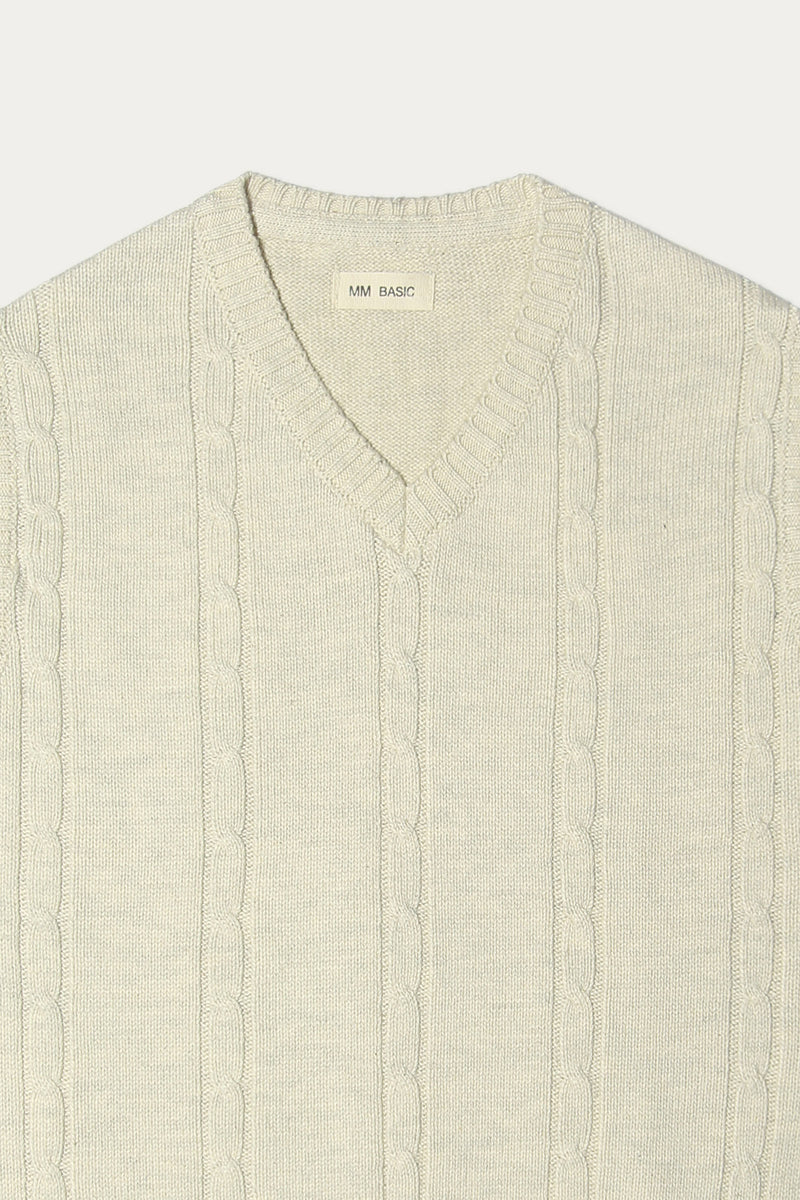 Sleeveless sweater (MSBASIC-SL-02)