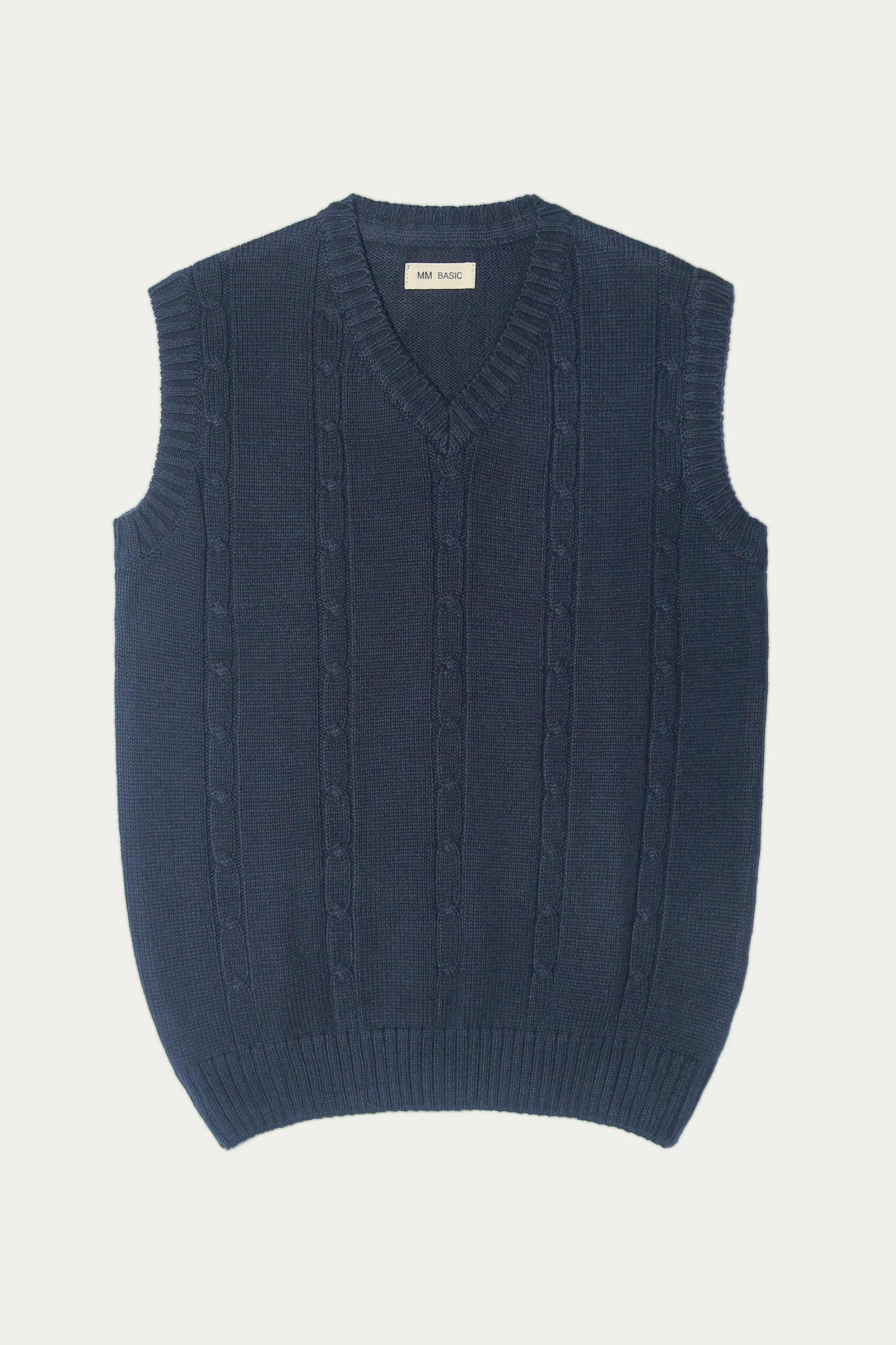 Sleeveless sweater (MSBASIC-SL-01)