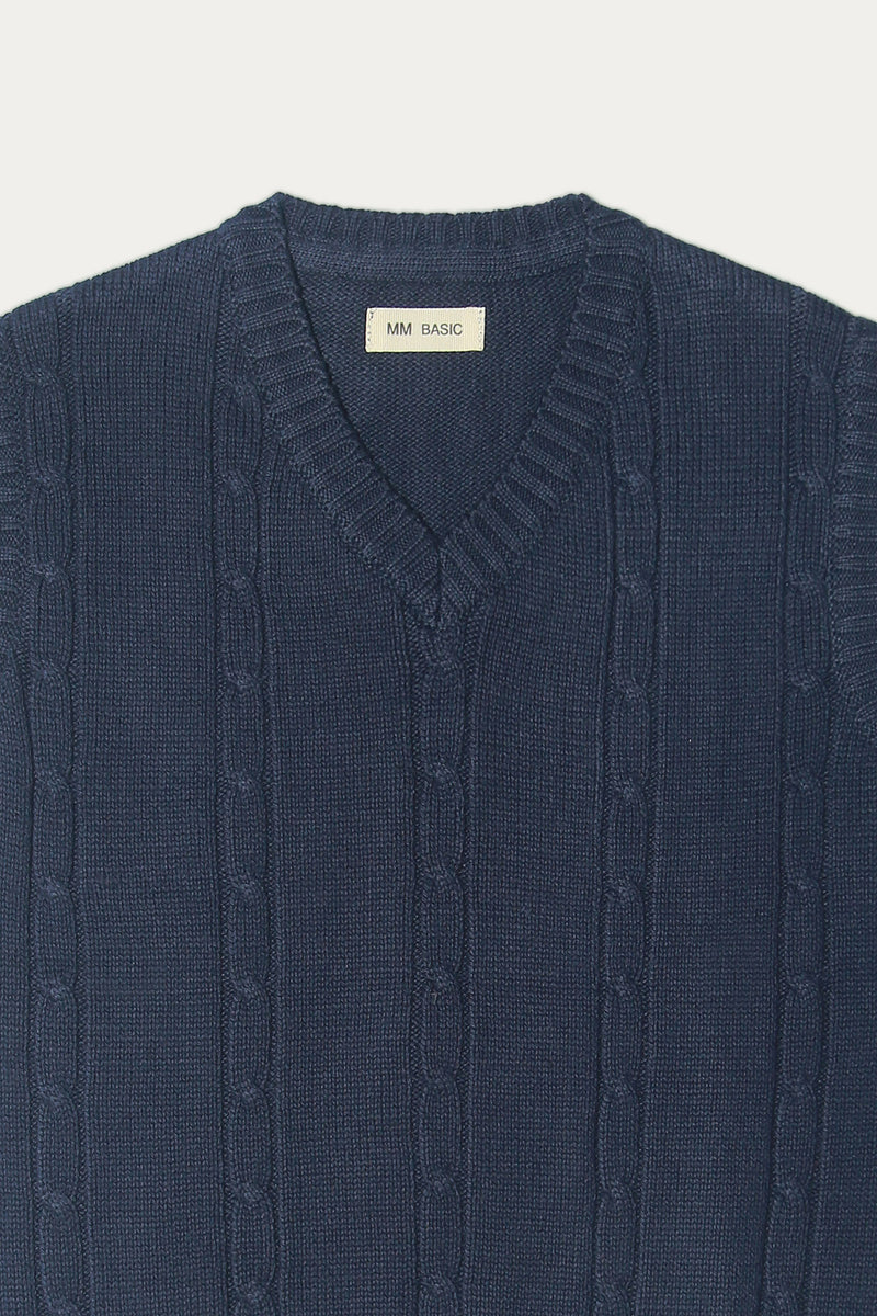 Sleeveless sweater (MSBASIC-SL-01)