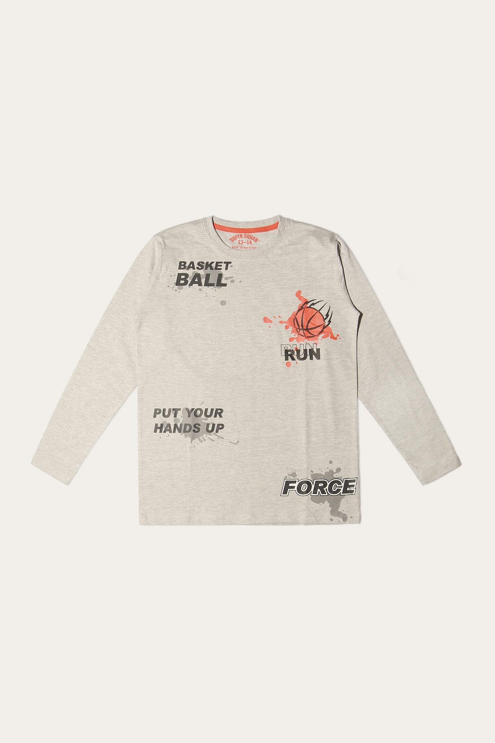 LONG SLEEVE GRAPHIC CREW NECK T-SHIRT (SSBK-1481)