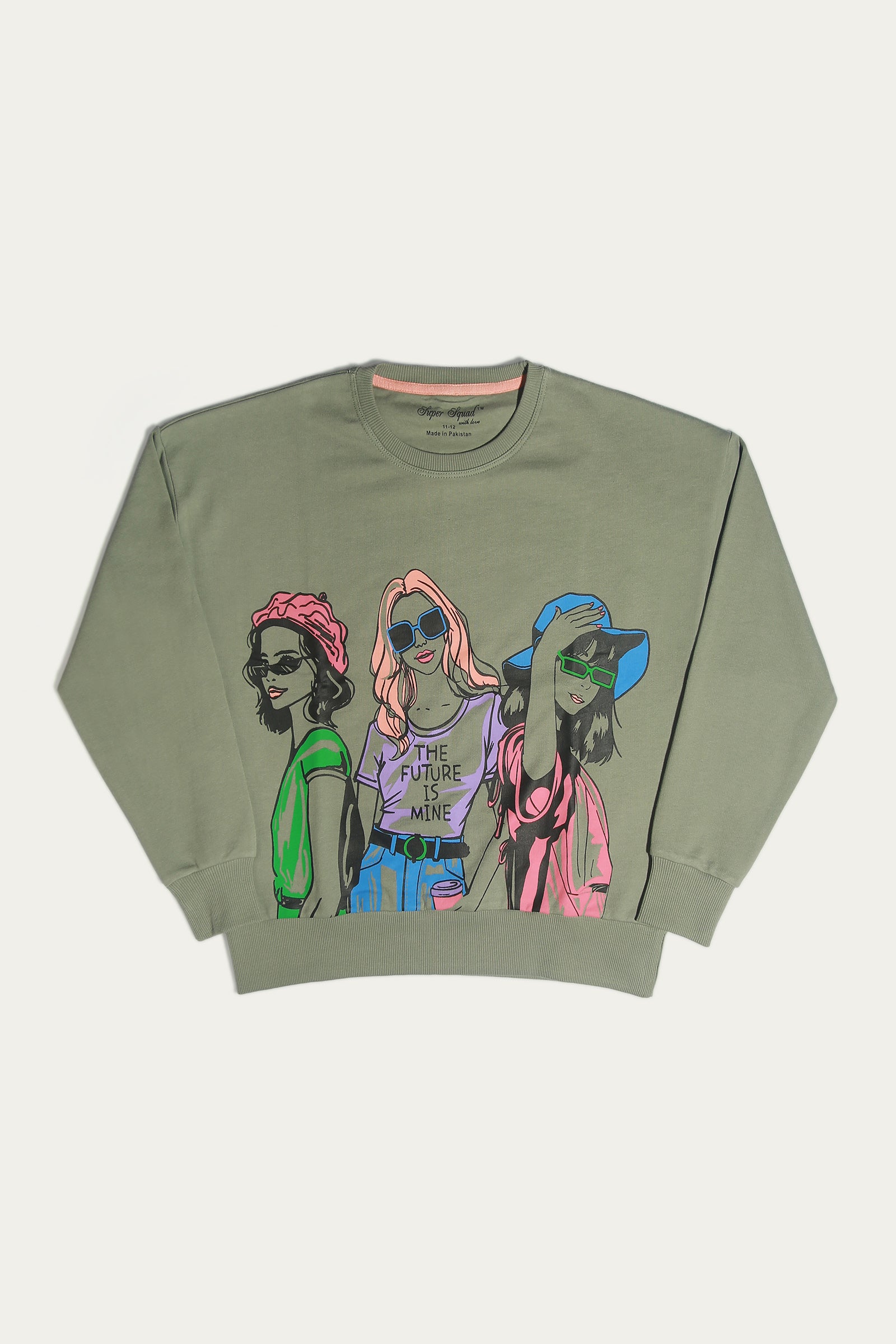 DROP SHOULDER BAGGY SWEATSHIRT (SSGK-598)