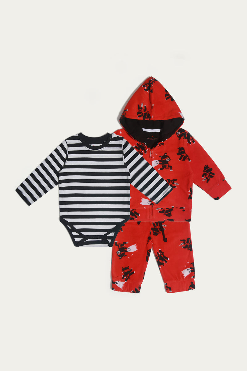 Hoodie, Bodysuit & Pajamas (Pack of 3) (IBVP-061)