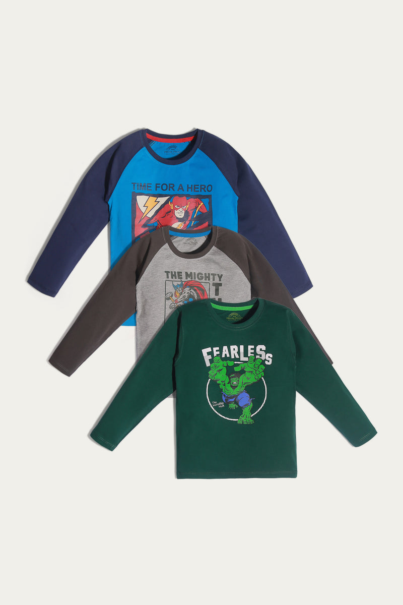 T-SHIRTS (PACK OF 3) (BKTPJ-025)