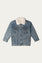 T-SHIRT AND BUTTON THROUGH JACKET WITH SHERPA COLLAR (BJT-041)